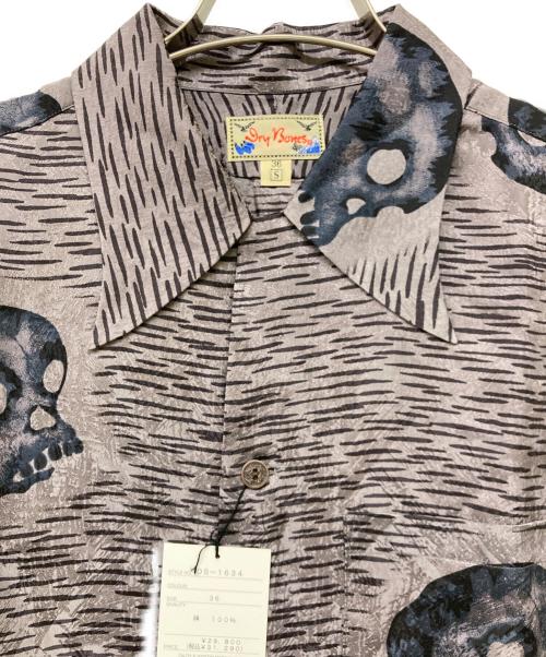 Dry Bones（ドライボーンズ）Dry bones (ドライボーンズ) スカルシャツ グレー サイズ:SIZE Sの古着・服飾アイテム