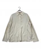TODAYFULトゥデイフル）の古着「Sidetuck Silky Shirts（サイドタック シルキー シャツ）」｜イエロー