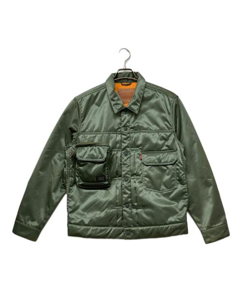 PORTER（ポーター）PORTER (ポーター) LEVI'S (リーバイス) タイプⅡトラッカージャケット グリーン サイズ:SIZE Sの古着・服飾アイテム