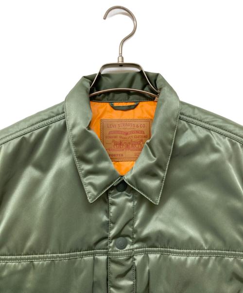 PORTER（ポーター）PORTER (ポーター) LEVI'S (リーバイス) タイプⅡトラッカージャケット グリーン サイズ:SIZE Sの古着・服飾アイテム
