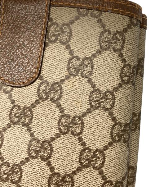 GUCCI（グッチ）GUCCI (グッチ) GG インターロッキング シェリーライン トートバッグ ブラウンの古着・服飾アイテム