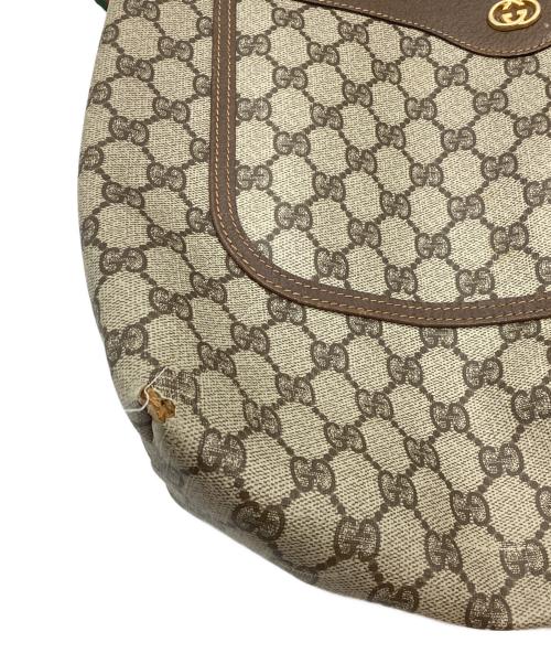 GUCCI（グッチ）GUCCI (グッチ) GG インターロッキング シェリーライン トートバッグ ブラウンの古着・服飾アイテム