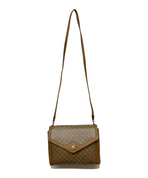 CELINE（セリーヌ）CELINE (セリーヌ) ヴィンテージマカダム柄ショルダーバッグ ブラウンの古着・服飾アイテム