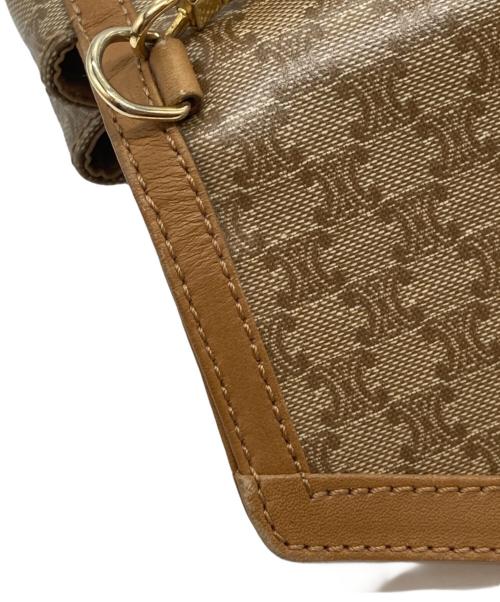 CELINE（セリーヌ）CELINE (セリーヌ) ヴィンテージマカダム柄ショルダーバッグ ブラウンの古着・服飾アイテム