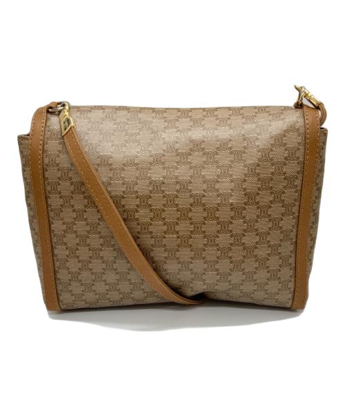 CELINE（セリーヌ）CELINE (セリーヌ) ヴィンテージマカダム柄ショルダーバッグ ブラウンの古着・服飾アイテム