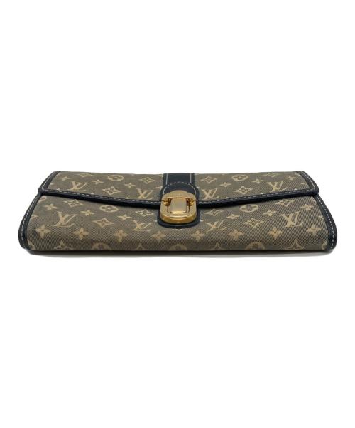 LOUIS VUITTON（ルイ ヴィトン）LOUIS VUITTON (ルイ ヴィトン) イディール ポルトフォイユ・サラ ベージュ×ブラックの古着・服飾アイテム