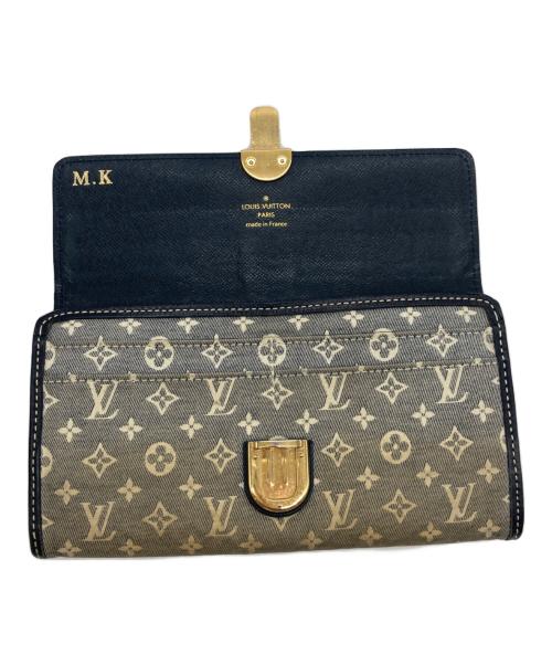 LOUIS VUITTON（ルイ ヴィトン）LOUIS VUITTON (ルイ ヴィトン) イディール ポルトフォイユ・サラ ベージュ×ブラックの古着・服飾アイテム