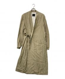 CINOH（チノ）の古着「22AW カシュクールガウンコート」｜ベージュ