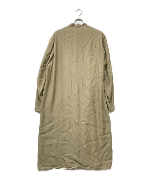 CINOH（チノ）CINOH (チノ) 22AW カシュクールガウンコート ベージュ サイズ:46の古着・服飾アイテム