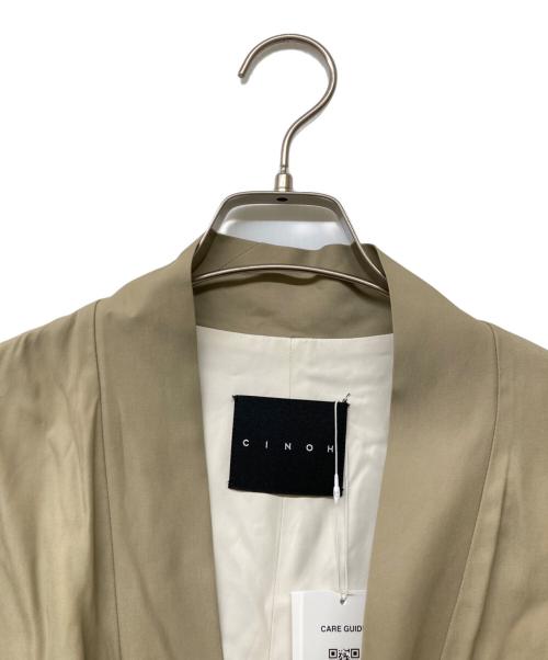 CINOH（チノ）CINOH (チノ) 22AW カシュクールガウンコート ベージュ サイズ:46の古着・服飾アイテム