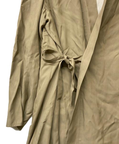 CINOH（チノ）CINOH (チノ) 22AW カシュクールガウンコート ベージュ サイズ:46の古着・服飾アイテム