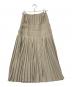 L'AUBE BLANC 25SS Powder Satin Pleats Tiered Skirt(トゥエンティファイブ・エスエス・パウダー・サテン・プリーツ・ティアード・スカート) ベージュ サイズ:SIZE S 未使用品：10000円