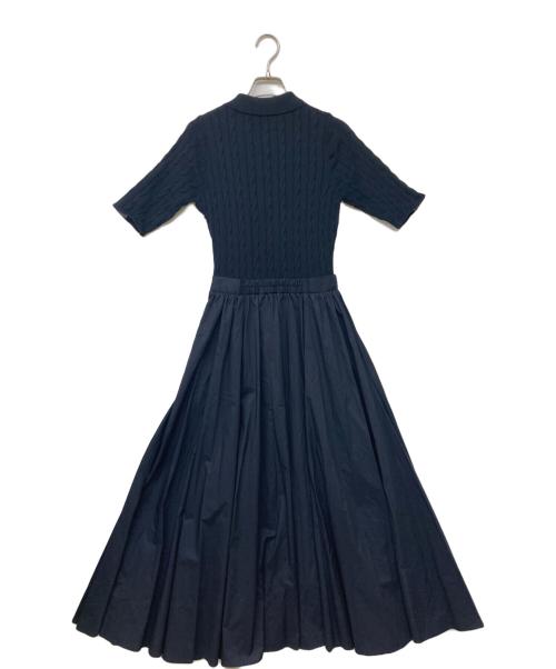 anuans（アニュアンス）anuans (アニュアンス) 26SS ケーブルポロドッキングニットワンピース ネイビー サイズ:SIZE 1 未使用品の古着・服飾アイテム