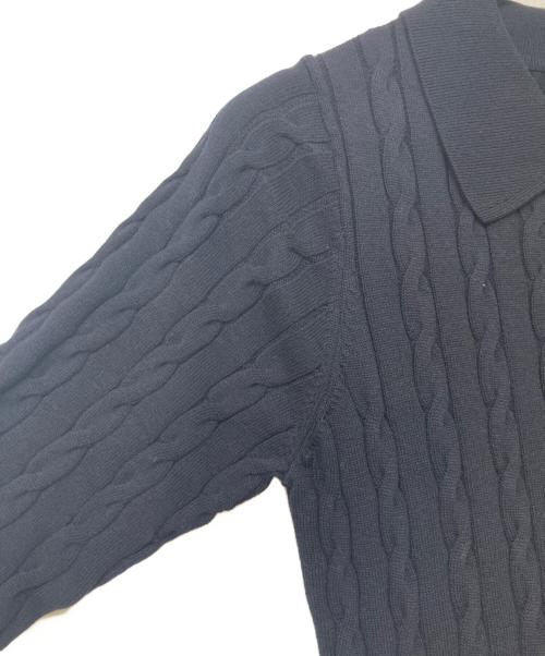anuans（アニュアンス）anuans (アニュアンス) 26SS ケーブルポロドッキングニットワンピース ネイビー サイズ:SIZE 1 未使用品の古着・服飾アイテム