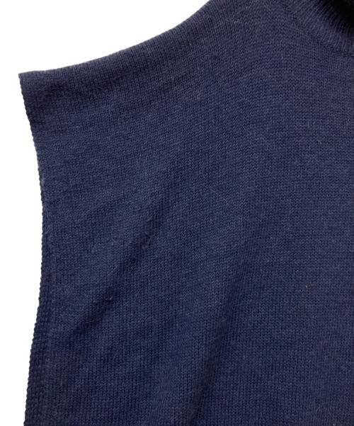 b.green（ビーグリーン）b.green (ビーグリーン) ニットポンチョ ブルー サイズ:SIZETUの古着・服飾アイテム
