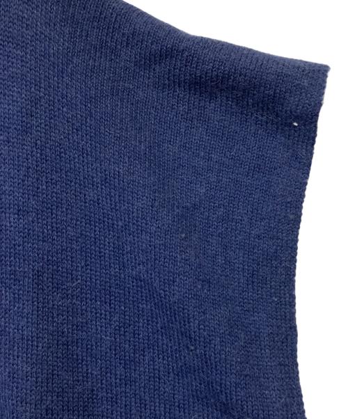 b.green（ビーグリーン）b.green (ビーグリーン) ニットポンチョ ブルー サイズ:SIZETUの古着・服飾アイテム