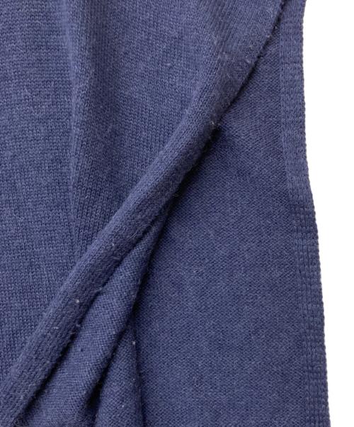 b.green（ビーグリーン）b.green (ビーグリーン) ニットポンチョ ブルー サイズ:SIZETUの古着・服飾アイテム