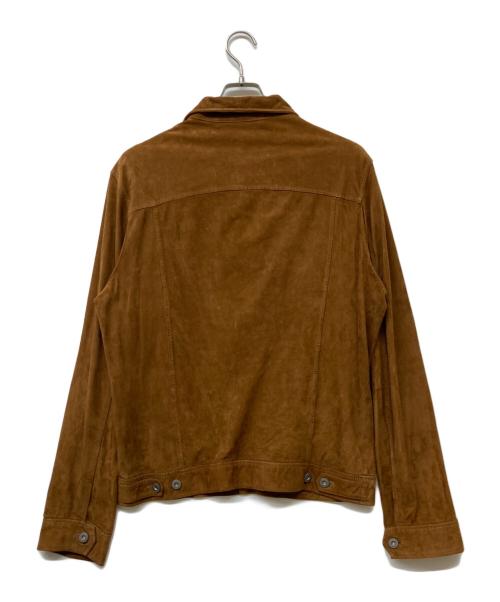 messagerie（メッサジェリエ）MESSAGERIE (メッサジェリエ) スウェードジャケット ブラウン サイズ:50の古着・服飾アイテム