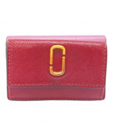 MARC JACOBS（マークジェイコブス）の古着「THE SNAPSHOT DTM MINI TRIFOLD」｜ワインレッド×ピンク