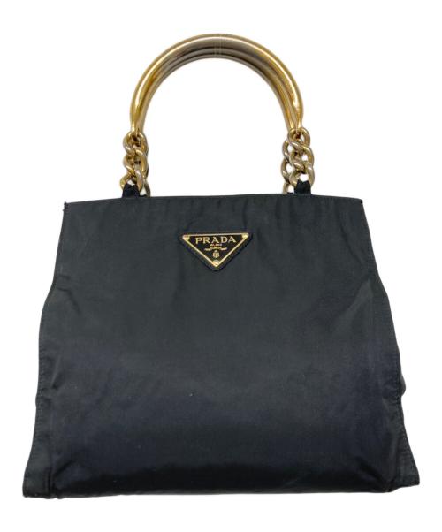 PRADA（プラダ）PRADA (プラダ) ナイロントートバッグ ブラックの古着・服飾アイテム