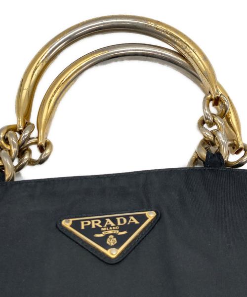 PRADA（プラダ）PRADA (プラダ) ナイロントートバッグ ブラックの古着・服飾アイテム