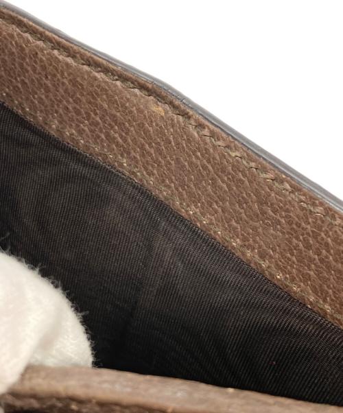 GUCCI（グッチ）GUCCI (グッチ) シェリーラインGGスプリームコンパクトウォレット ブラウンの古着・服飾アイテム