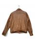 WLG by GIORGIO BRATO (ダブルエルジー バイ ジョルジオブラット) レザージャケット ブラウン サイズ:size48：7000円