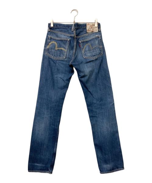 EVISU（エヴィス）EVISU (エヴィス) WAREHOUSE (ウエアハウス) 9103 大黒カモメプリントデニムパンツ インディゴ サイズ:30の古着・服飾アイテム