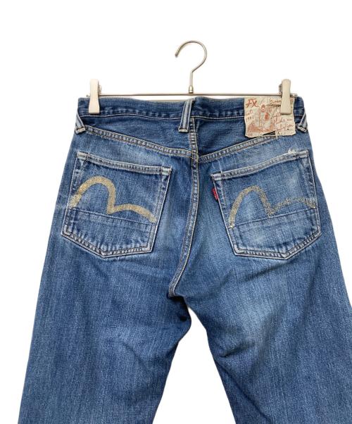 EVISU（エヴィス）EVISU (エヴィス) WAREHOUSE (ウエアハウス) 9103 大黒カモメプリントデニムパンツ インディゴ サイズ:30の古着・服飾アイテム