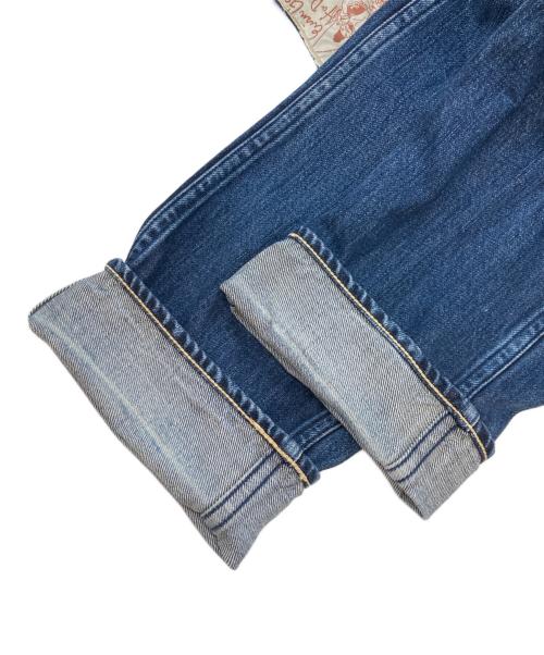 EVISU（エヴィス）EVISU (エヴィス) WAREHOUSE (ウエアハウス) 9103 大黒カモメプリントデニムパンツ インディゴ サイズ:30の古着・服飾アイテム