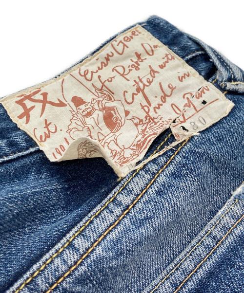 EVISU（エヴィス）EVISU (エヴィス) WAREHOUSE (ウエアハウス) 9103 大黒カモメプリントデニムパンツ インディゴ サイズ:30の古着・服飾アイテム