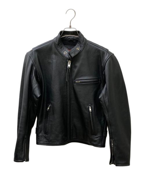 Rookie（ルーキー）Rookie (ルーキー) シングルライダースジャケット ブラック サイズ:Mの古着・服飾アイテム