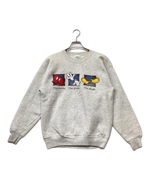 Disney STORE（ディズニーストア）Disney STORE (ディズニーストア) 90s USA製ヴィンテージプリントスウェット グレー サイズ:SIZEMの古着・服飾アイテム