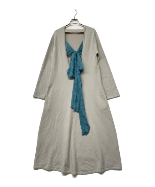 MYLAN（マイラン）MYLAN (マイラン) カシミヤ混ニットワンピース グレー サイズ:不明の古着・服飾アイテム