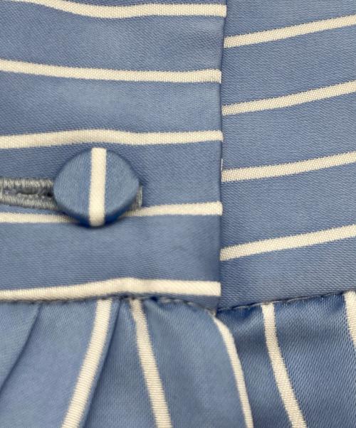 MYLAN（マイラン）MYLAN (マイラン) Bi-Color Stripe Shirt Dress(バイカラー ストライプ シャツ ドレス) ブルー×オレンジ サイズ:FREEの古着・服飾アイテム