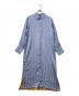 MYLAN（マイラン）の古着「Bi-Color Stripe Shirt Dress(バイカラー ストライプ シャツ ドレス)」｜ブルー×オレンジ
