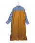MYLAN (マイラン) Bi-Color Stripe Shirt Dress(バイカラー ストライプ シャツ ドレス) ブルー×オレンジ サイズ:FREE：8000円