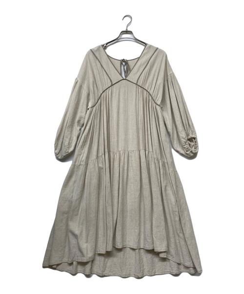 ETRE（エトレ）ETRE (エトレ) ブラウスワンピース ベージュ サイズ:SIZE Freeの古着・服飾アイテム
