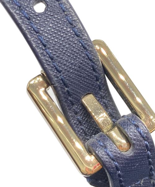 TORY BURCH（トリーバーチ）TORY BURCH (トリーバーチ) YORK SMALL TOP-ZIP BUCKLE TOTE(ヨーク・スモール・トップジップ・バックル・トート) ネイビーの古着・服飾アイテム