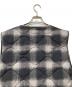 中古・古着 stussy (ステューシー) PLAID NYLON LINER VEST/プレイドナイロンライナーベスト グレー×ブラック サイズ:L：12000円