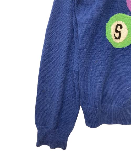 stussy（ステューシー）stussy (ステューシー) ice fieldニット ブルー サイズ:SIZELの古着・服飾アイテム