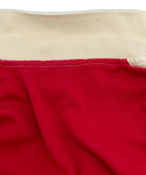 POLO RALPH LAUREN（ポロ・ラルフローレン）POLO RALPH LAUREN (ポロ・ラルフローレン) やり投げ 1992オリジナル 1992 STADIUM POLO SHIRT ホワイト×レッド サイズ:sizeLの古着・服飾アイテム