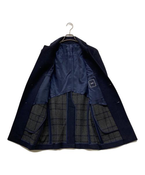 SHIPS（シップス）SHIPS (シップス) 裏ツイードウールコート ネイビー サイズ:Mの古着・服飾アイテム