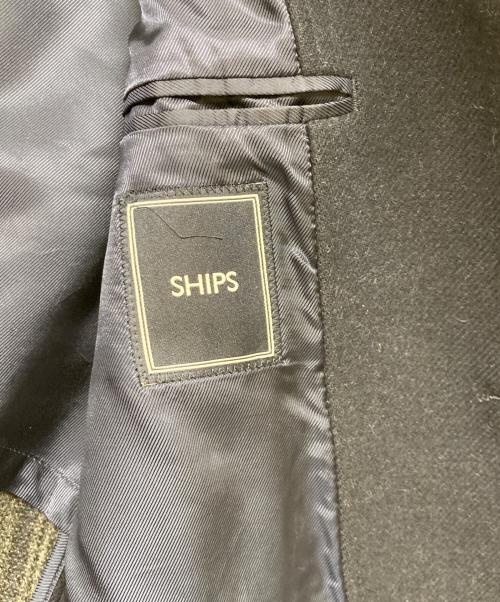 SHIPS（シップス）SHIPS (シップス) 裏ツイードウールコート ネイビー サイズ:Mの古着・服飾アイテム