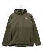 THE NORTH FACEザ ノース フェイス）の古着「Hybrid Nylon Fleece Hoodie/ハイブリッド・ナイロン・フリース・フーディ」｜グリーン