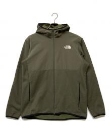 THE NORTH FACE（ザ ノース フェイス）の古着「Hybrid Nylon Fleece Hoodie/ハイブリッド・ナイロン・フリース・フーディ」｜グリーン