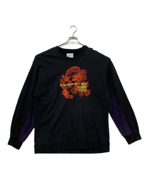 SHAREEF（シャリーフ）SHAREEF (シャリーフ) 20AW 龍 emb BIG SWEAT ブラック サイズ:2の古着・服飾アイテム
