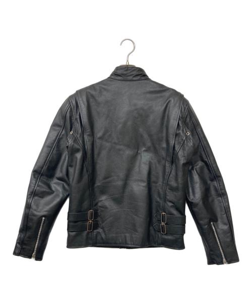 HORN WORKS（ホーンワークス）HORN WORKS (ホーンワークス) シングルライダースジャケット ブラック サイズ:SIZE Mの古着・服飾アイテム