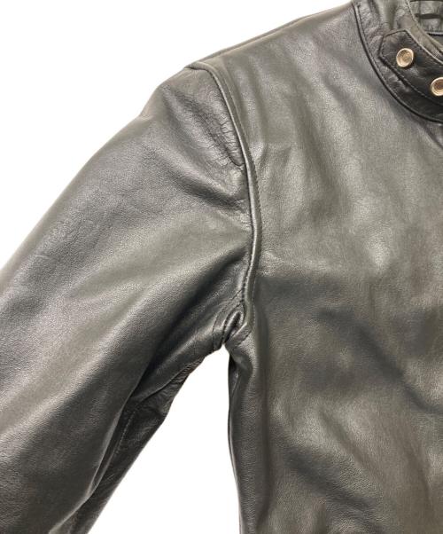 HORN WORKS（ホーンワークス）HORN WORKS (ホーンワークス) シングルライダースジャケット ブラック サイズ:SIZE Mの古着・服飾アイテム