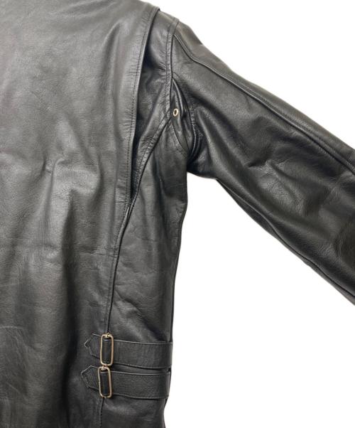 HORN WORKS（ホーンワークス）HORN WORKS (ホーンワークス) シングルライダースジャケット ブラック サイズ:SIZE Mの古着・服飾アイテム